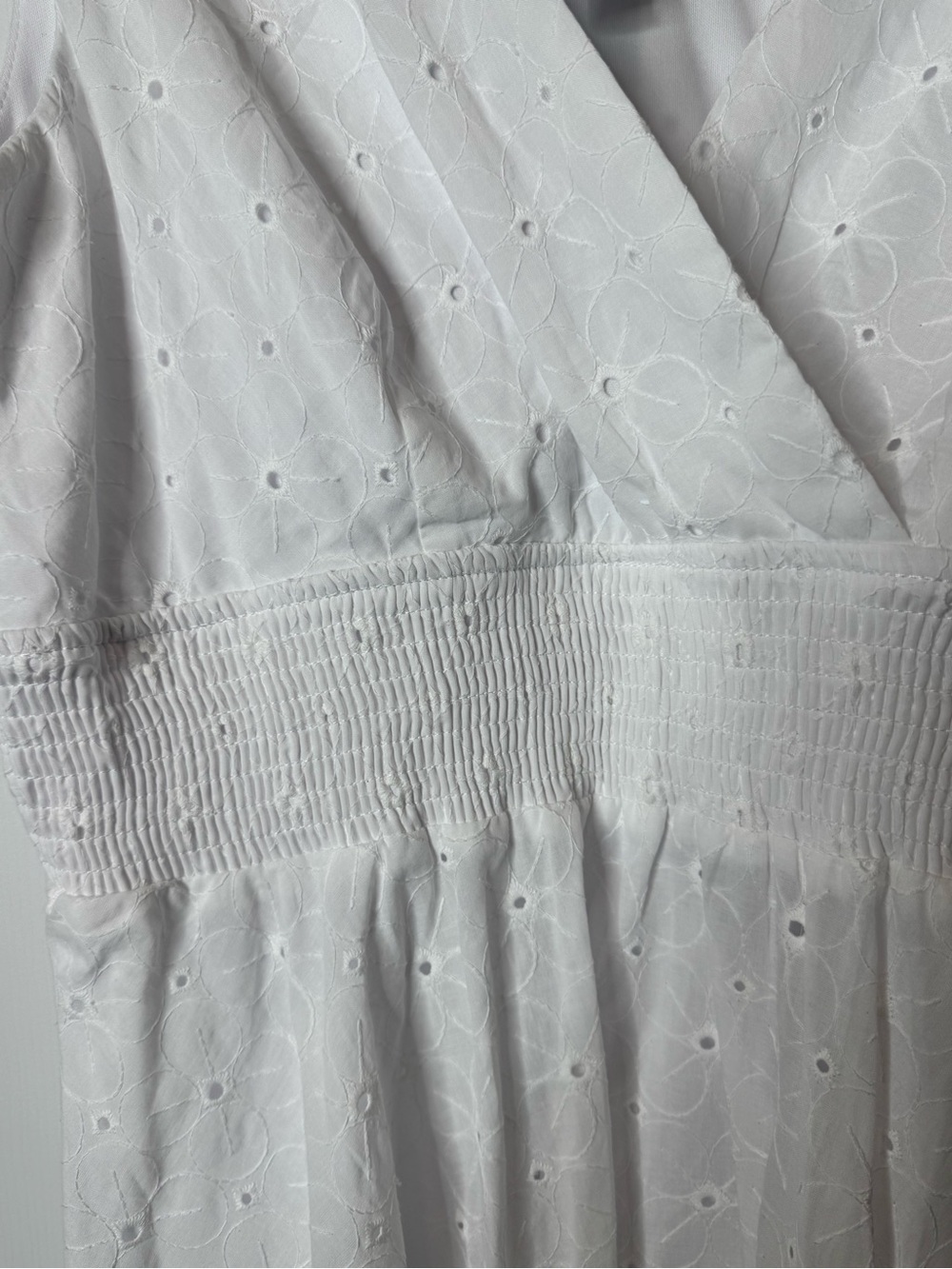 Rabbit Rabbit Rabbit White Embroidered Midi Dress - Picture 3 of 5